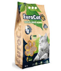 EuroCat Hızlı Topaklaşan Doğal Kedi Kumu 10 Lt