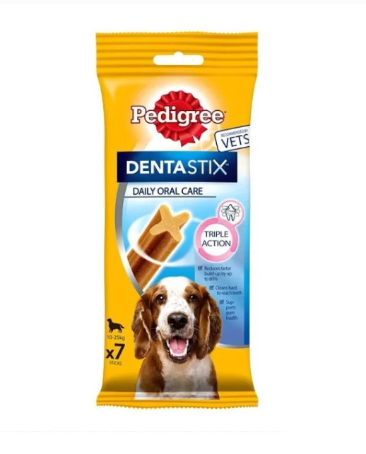 Pedigree Dentastix Orta Irk Şerit Köpek Ödül Maması 180gr (7'li)