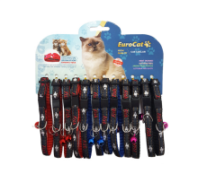 EuroCat Balık Desenli Çıngıraklı Kedi Boyun Tasması 12'li